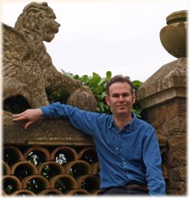 Me leaning on a griffin